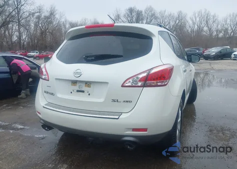 2012 Nissan Murano Sl z USA, uszkodzony, nr VIN JN8AZ1MW2CW201127